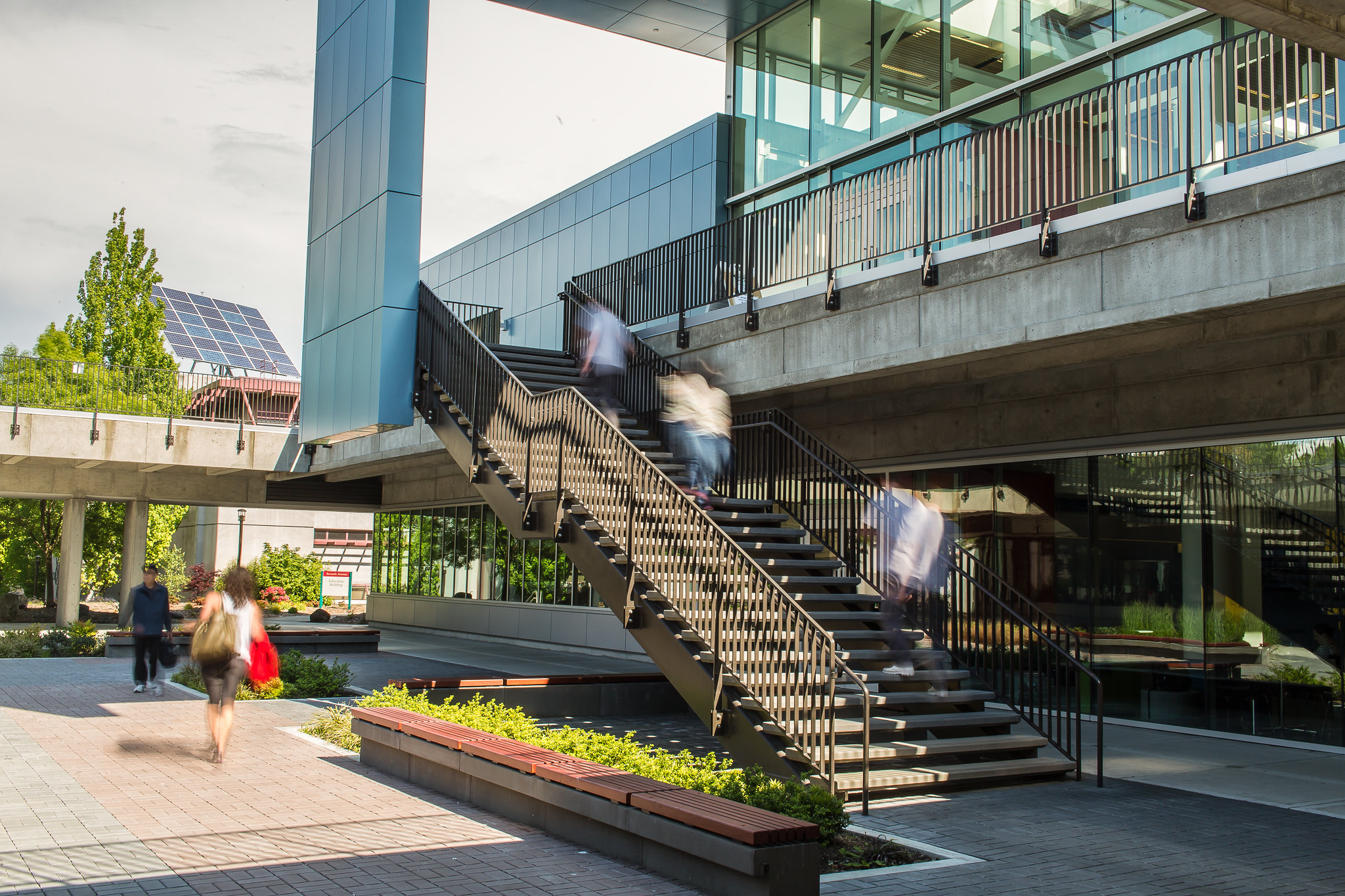 North Seattle College courtyard