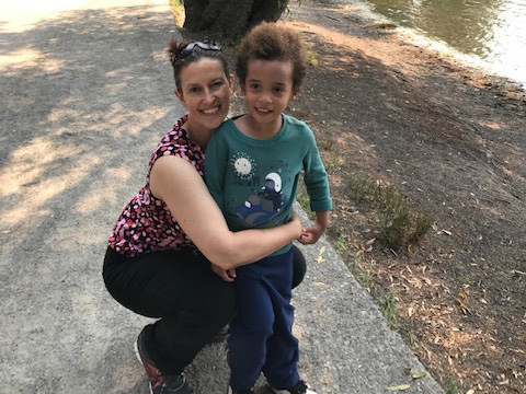 Sabrina Malialani Springer and her son