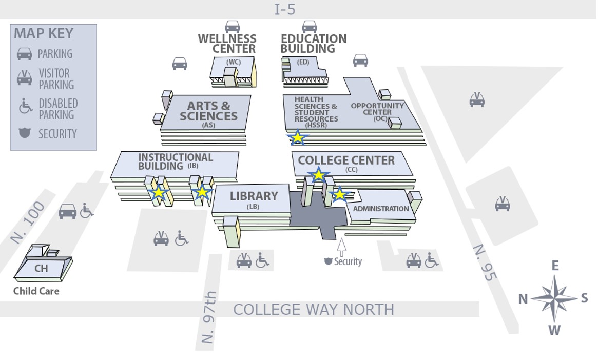 north seattle college map