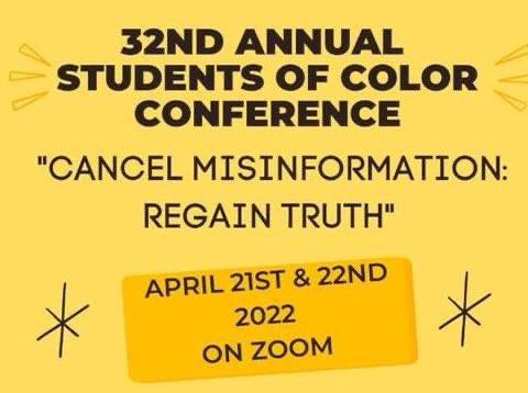 Students of Color Conference yellow background