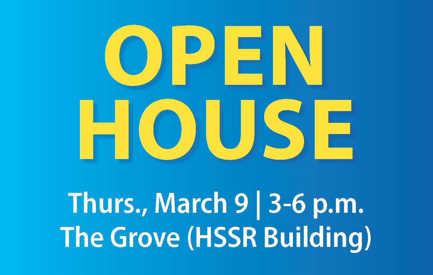 Discover Seattle Colleges Open House with blue background 