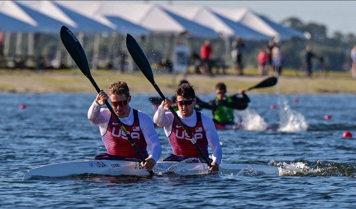 Aaron Small, right and his race partner